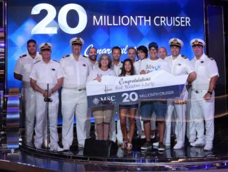 MSC Cruises begrüßte den 20 Millionsten Passagier. Foto: MSC Cruises