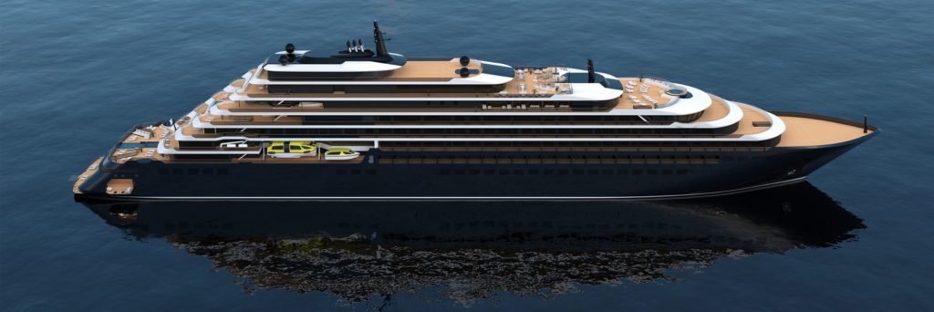 Die Schiffe der Ritz Carlton Yacht Collection. Grafik. Ritz Carlton